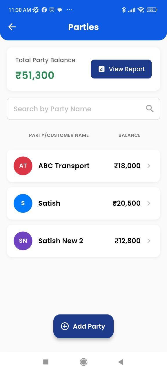 TMS Book Party Wise Balances